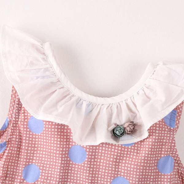 Pöttyös gyerekruha két színben