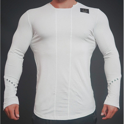 Bluză bărbătească modernă în două culori cu emblemă