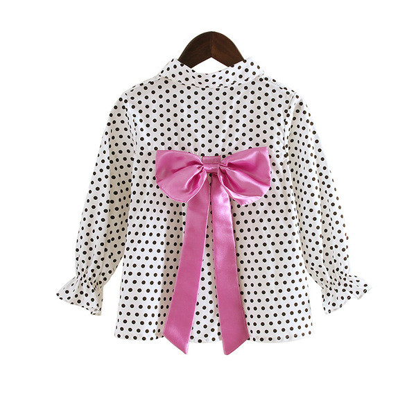 Cămașă modernă pentru copii cu panglică în două culori