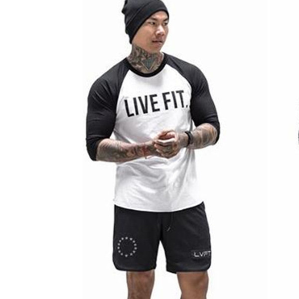 Bluză casual pentru bărbați cu inscripție în trei culori