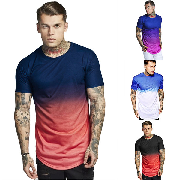 Tricou barbatesc sport-casual model Slim in mai multe culori