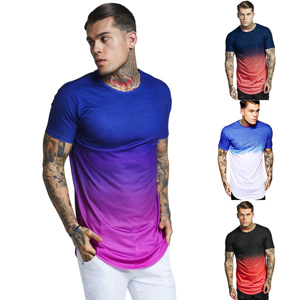 Tricou barbatesc sport-casual model Slim in mai multe culori