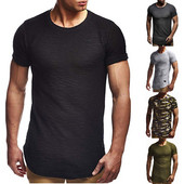 Tricou barbatesc cu decolteu O in mai multe culori