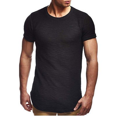 Tricou barbatesc cu decolteu O in mai multe culori