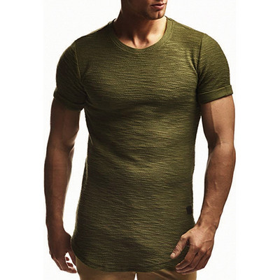 Tricou barbatesc cu decolteu O in mai multe culori