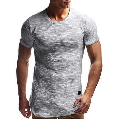 Tricou barbatesc cu decolteu O in mai multe culori