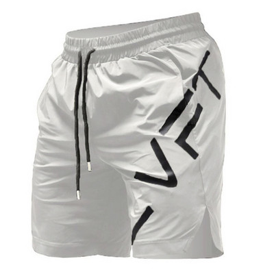 Pantaloni scurți moderni pentru bărbați cu inscripție și cravate în trei culori