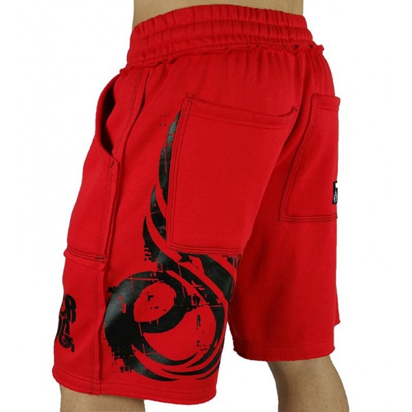 Pantaloni scurți moderni pentru bărbați cu aplicații și buzunare