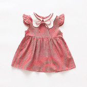 Rochie copii in carouri pentru fete