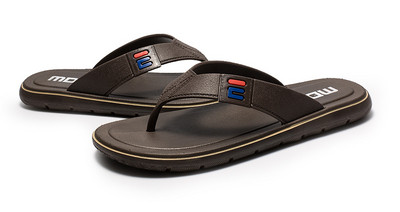 Papuci casual barbatesti in negru si maro