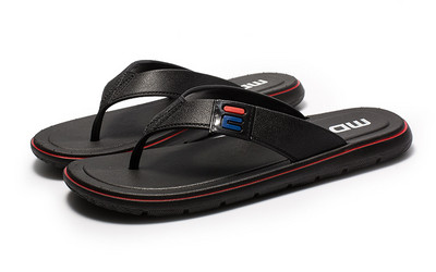 Papuci casual barbatesti in negru si maro