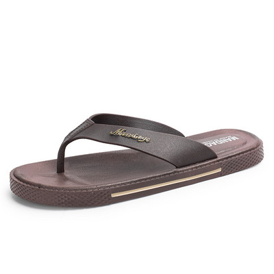 Papuci moderni pentru barbati in doua culori cu talpa plata