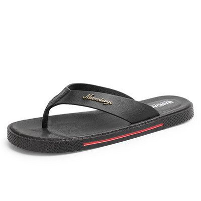 Papuci moderni pentru barbati in doua culori cu talpa plata