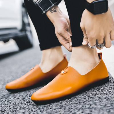 Mocasini moderni pentru barbati din piele ecologica in mai multe culori