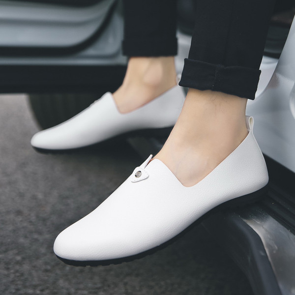 Mocasini moderni pentru barbati din piele ecologica in mai multe culori