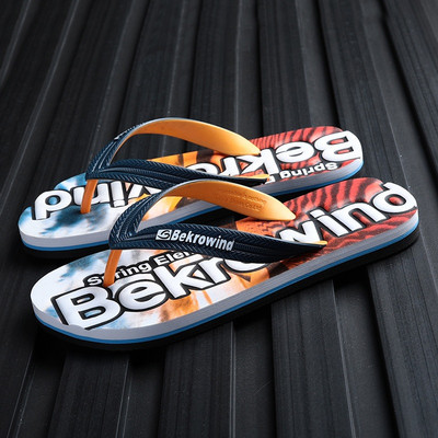 Papuci casual barbatesti in trei culori cu inscriptii