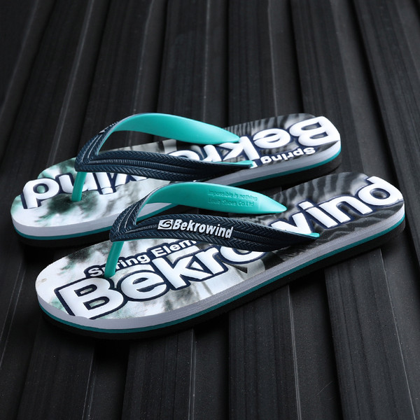 Papuci casual barbatesti in trei culori cu inscriptii