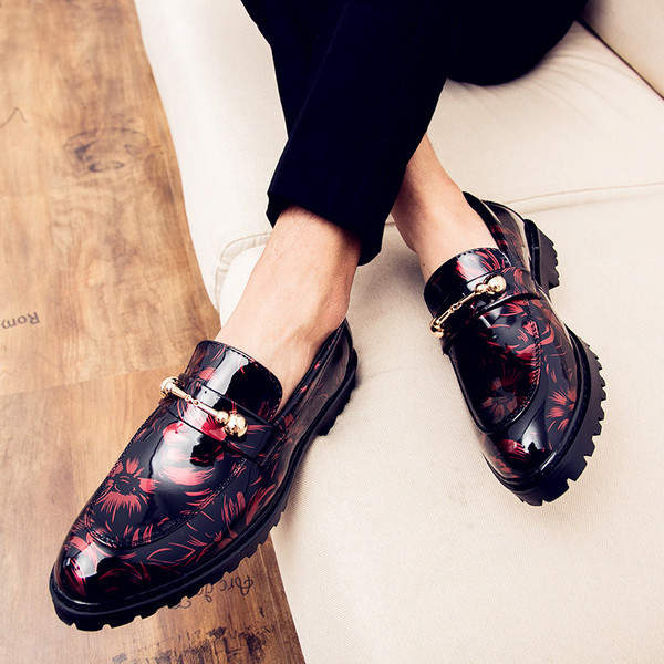 Mocasini moderni pentru barbati din piele ecologica cu elemente metalice