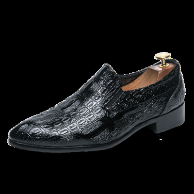 Elegáns férfi mokaszin eko bőrből, fekete színben