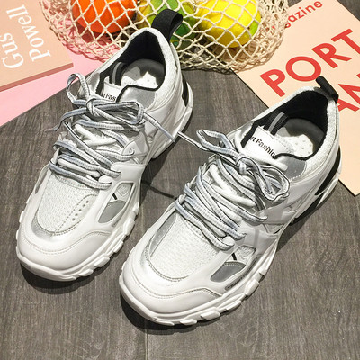 Tenisi sport dama cu sireturi in doua culori