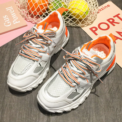 Tenisi sport dama cu sireturi in doua culori