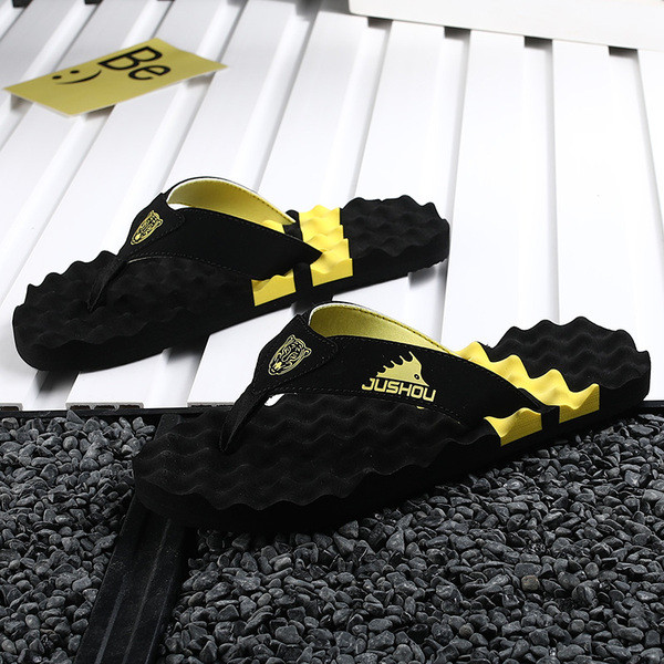 Ανδρικές καθημερινές παντόφλες σε τρία χρώματα με επιγραφή