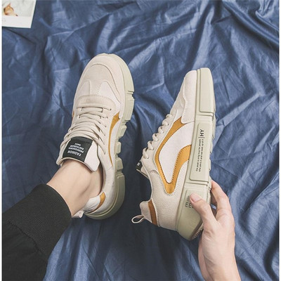 Adidasi moderni pentru barbati cu talpa inalta si sireturi in mai multe culori