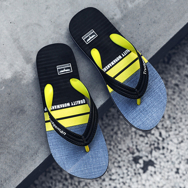 Papuci casual barbati in mai multe culori cu inscriptie