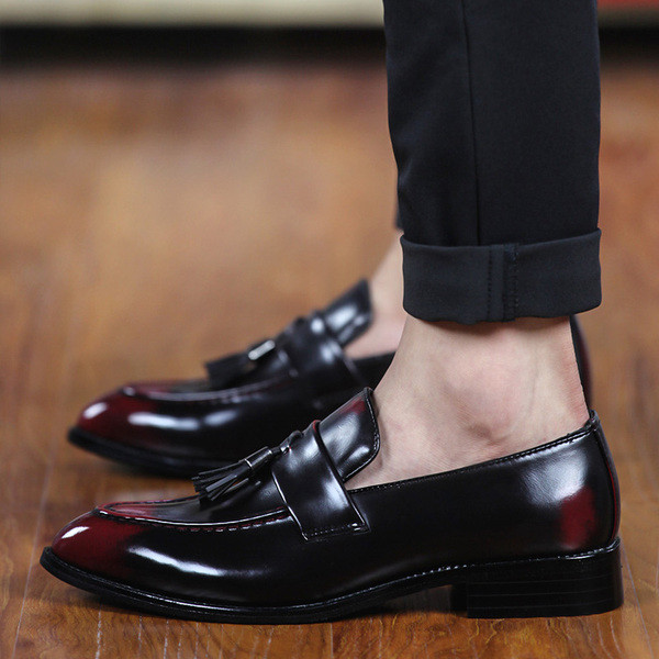 Mocasini eleganti pentru barbati din piele ecologica in patru culori