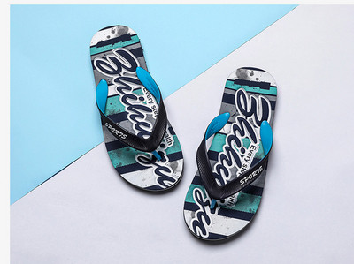 Ανδρικές παντόφλες με επιγραφές σε τρία χρώματα