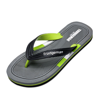 Papuci de vară pentru bărbați în trei culori cu inscripții