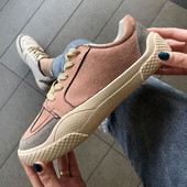 Öko velúrból készült alkalmi női tornacipő három színben