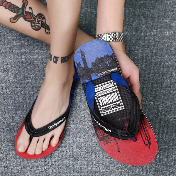 Ανδρικέςπαντόφλες σε τρία χρώματα με επιγραφές