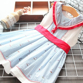 Κομψό παιδικό φόρεμα με ζώνη