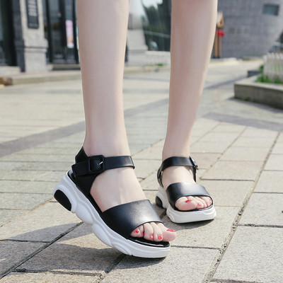 Kényelmes női szandál eko bőrből három színben