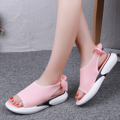 Sport-alkalmi női szandál szalagos elemmel, három színben