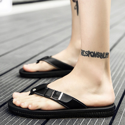 Papuci moderni pentru barbati din piele ecologica in trei culori