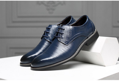 Eko bőrből készült stílusos férfi cipő négy színben