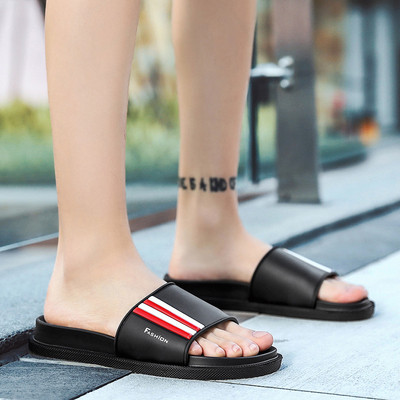 Papuci casual barbatesti in trei culori cu inscriptie