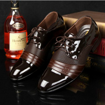 Официални обувки за мъже в два цвята с връзки 
