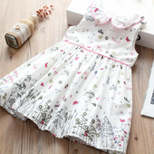 Kivágott fehér gyerekruha lányoknak