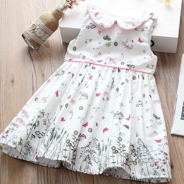 Kivágott fehér gyerekruha lányoknak