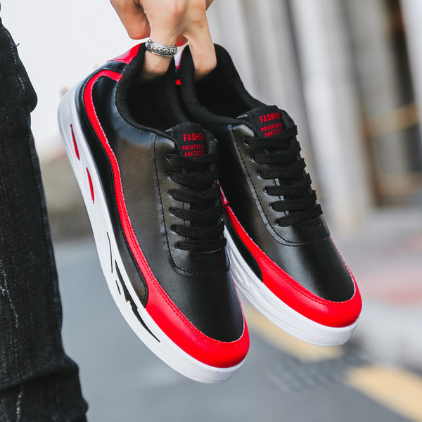 Modern férfi tornacipő öko bőrből három színben