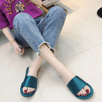 Papuci casual dama cu talpa plata in patru culori