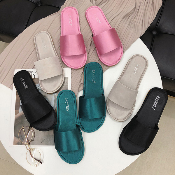 Papuci casual dama cu talpa plata in patru culori