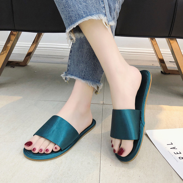 Papuci casual dama cu talpa plata in patru culori