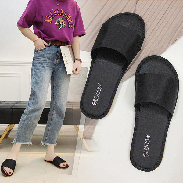 Papuci casual dama cu talpa plata in patru culori