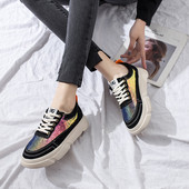 Μοντέρνα γυναικεία πάνινα παπούτσια με πούλιες σε τρία χρώματα