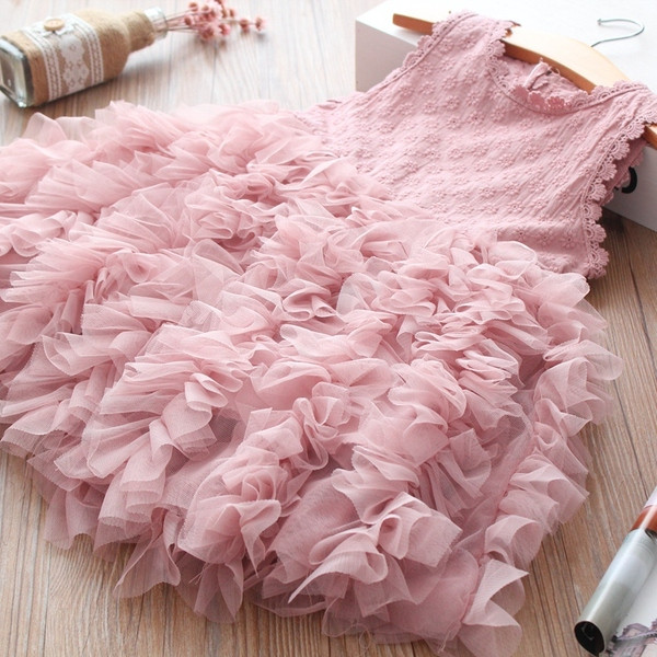 Modern fehér tüll gyerekruha lányoknak