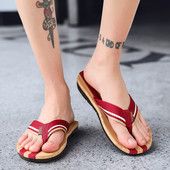 Férfi hétköznapi papucs három színben, lapos talppal